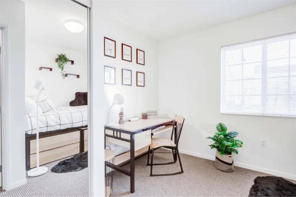 Bedroom with bathroom