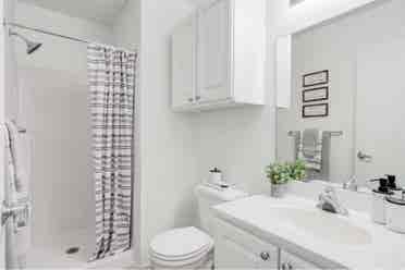 Bedroom with bathroom