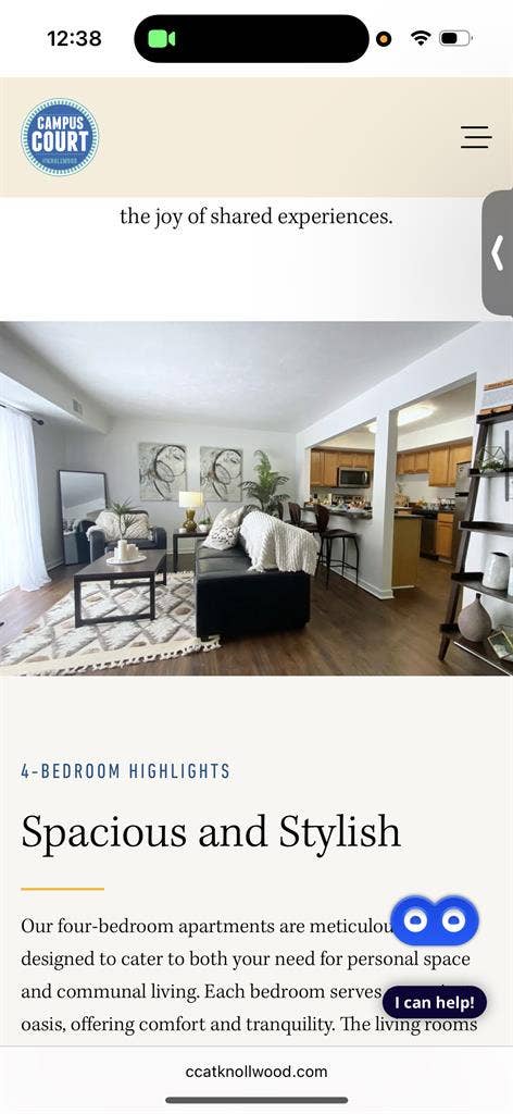 1 room for rent in 4 bed apartment