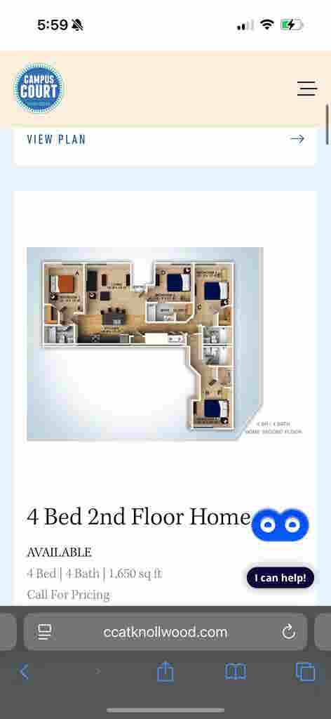 1 room for rent in 4 bed apartment