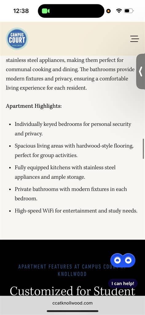 1 room for rent in 4 bed apartment