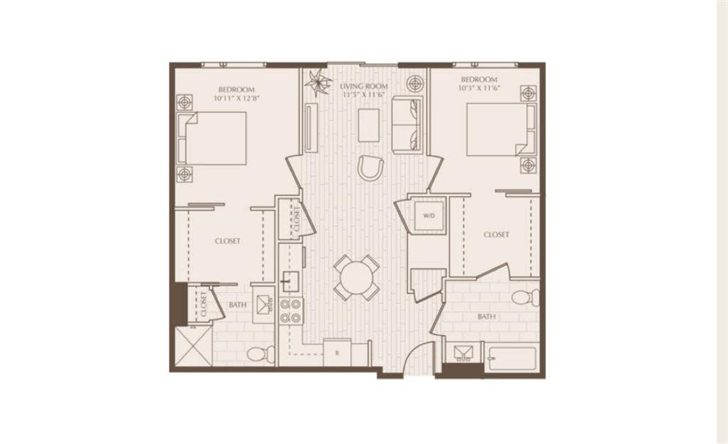 Private room and bathroom