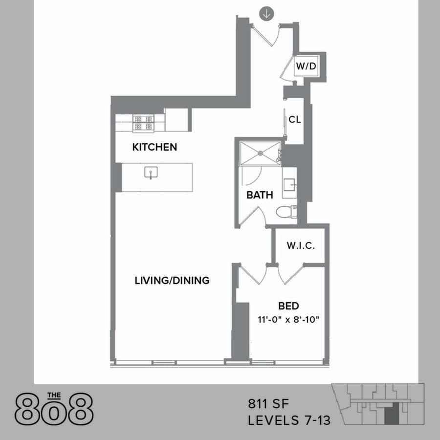 Aug–Sept Sublease | 1BR River North