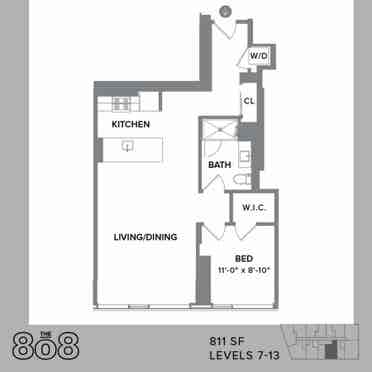 Aug–Sept Sublease | 1BR River North
