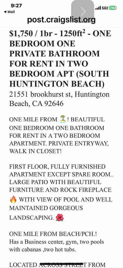 One Private room & bathroom H.B 🤩