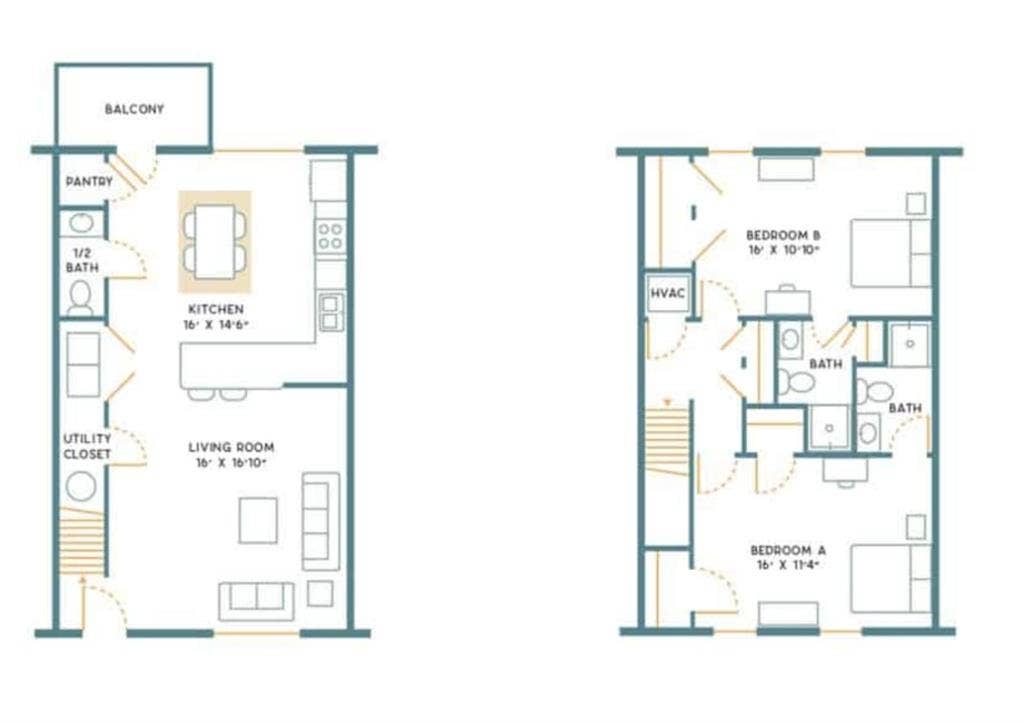 Town house bath