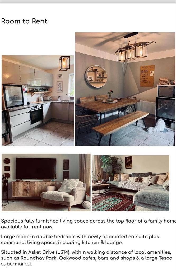 A room in a 4 bedroom house.