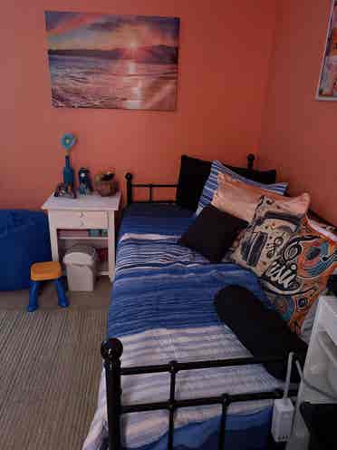 One bedroom with a private bath