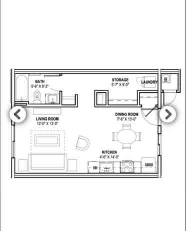 Studio apartment for rent