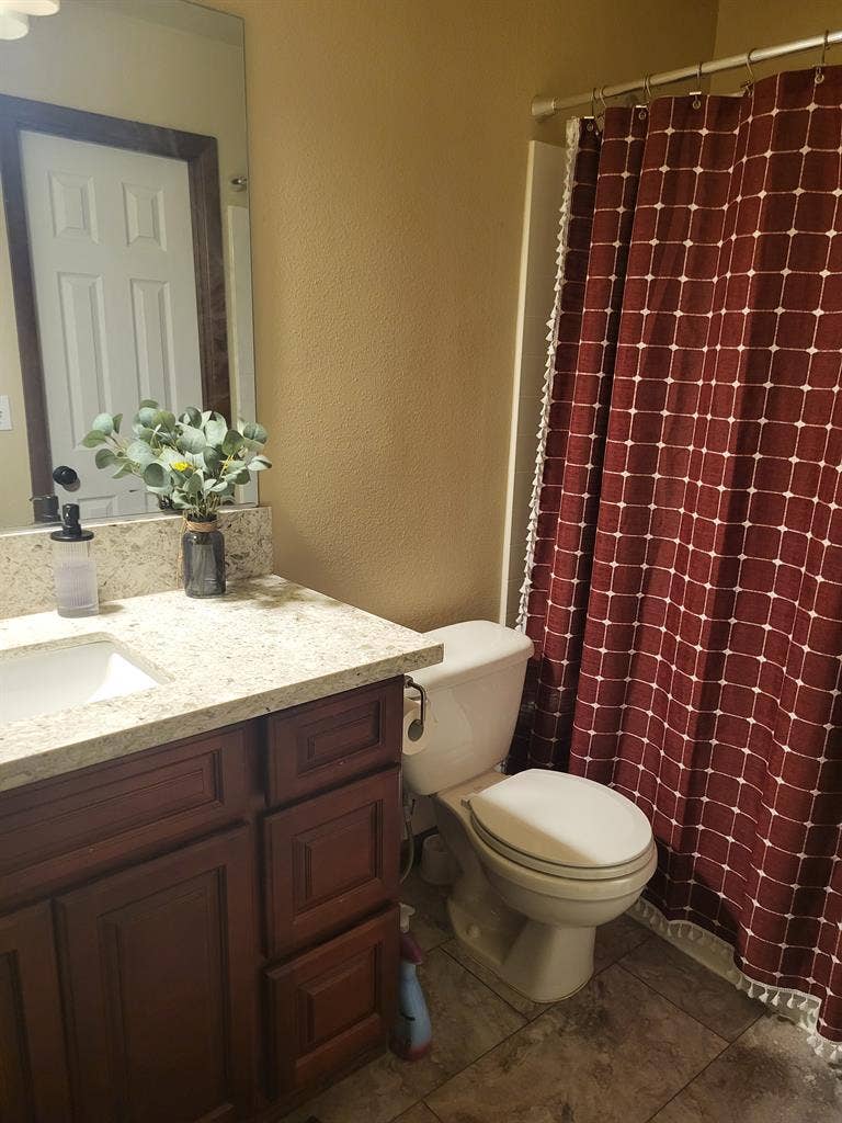 Furnished w/ bed. Closet + Laundry!