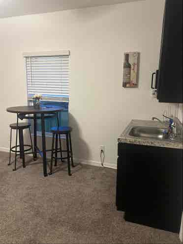 Studio private bathroom & entrance