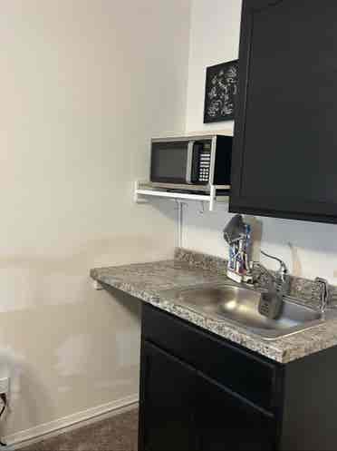 Studio private bathroom & entrance