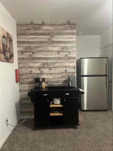 Studio private bathroom & entrance