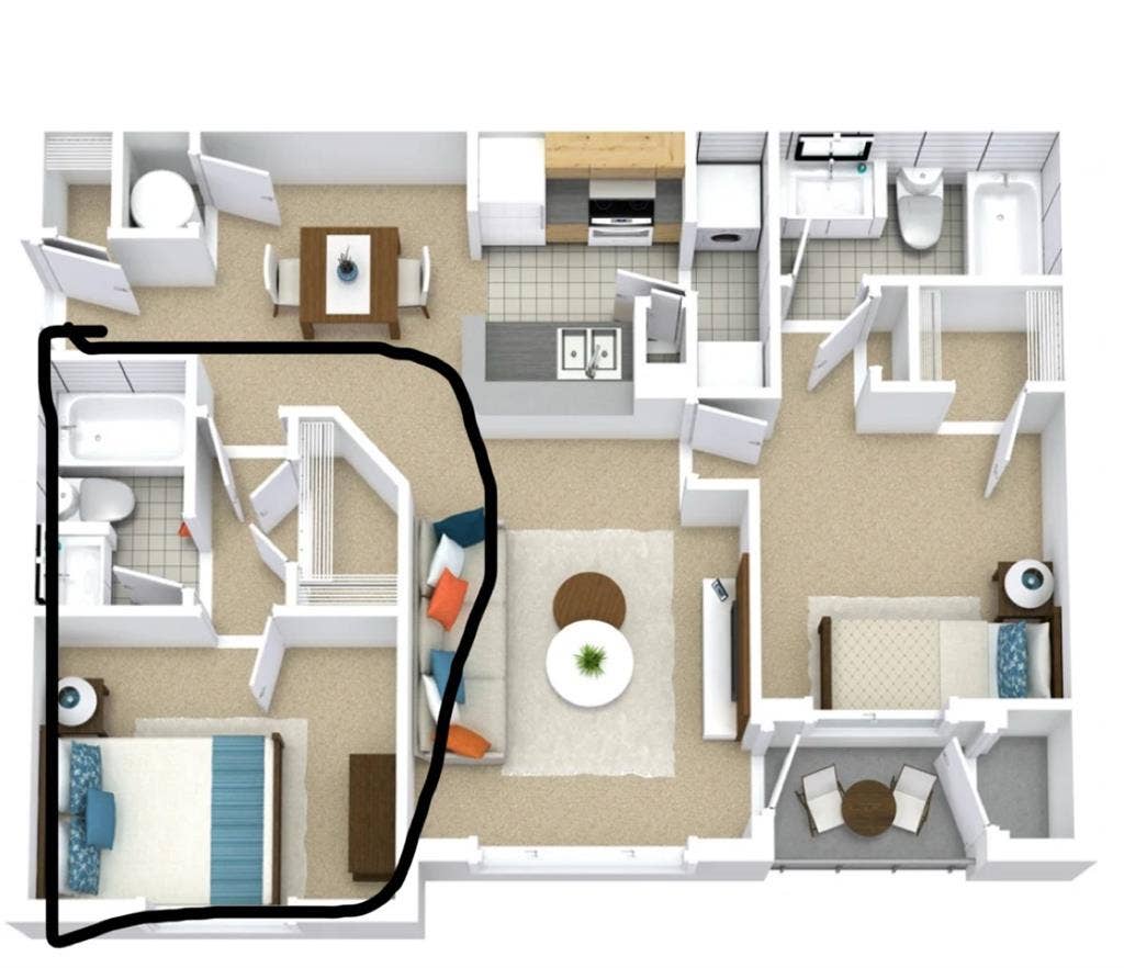 Perfect Student apartment!