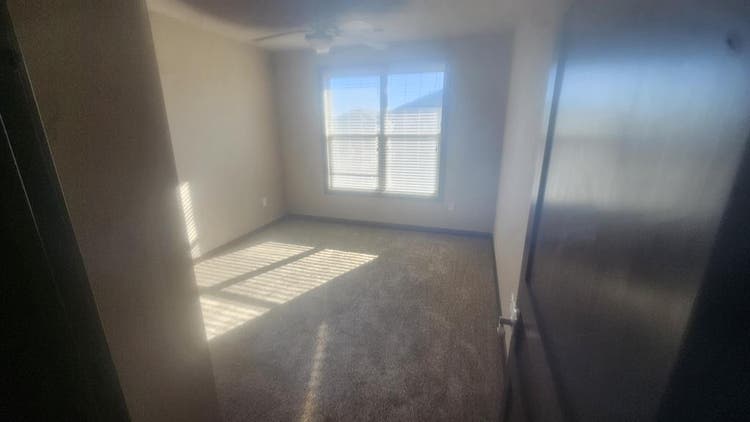 Bedroom and bathroom