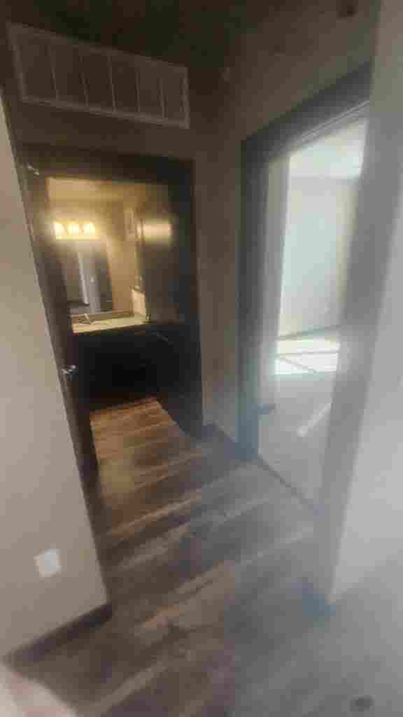 Bedroom and bathroom