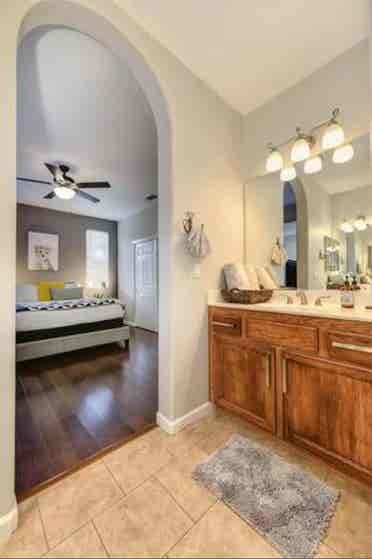 Furnished Master bedroom in Natomas