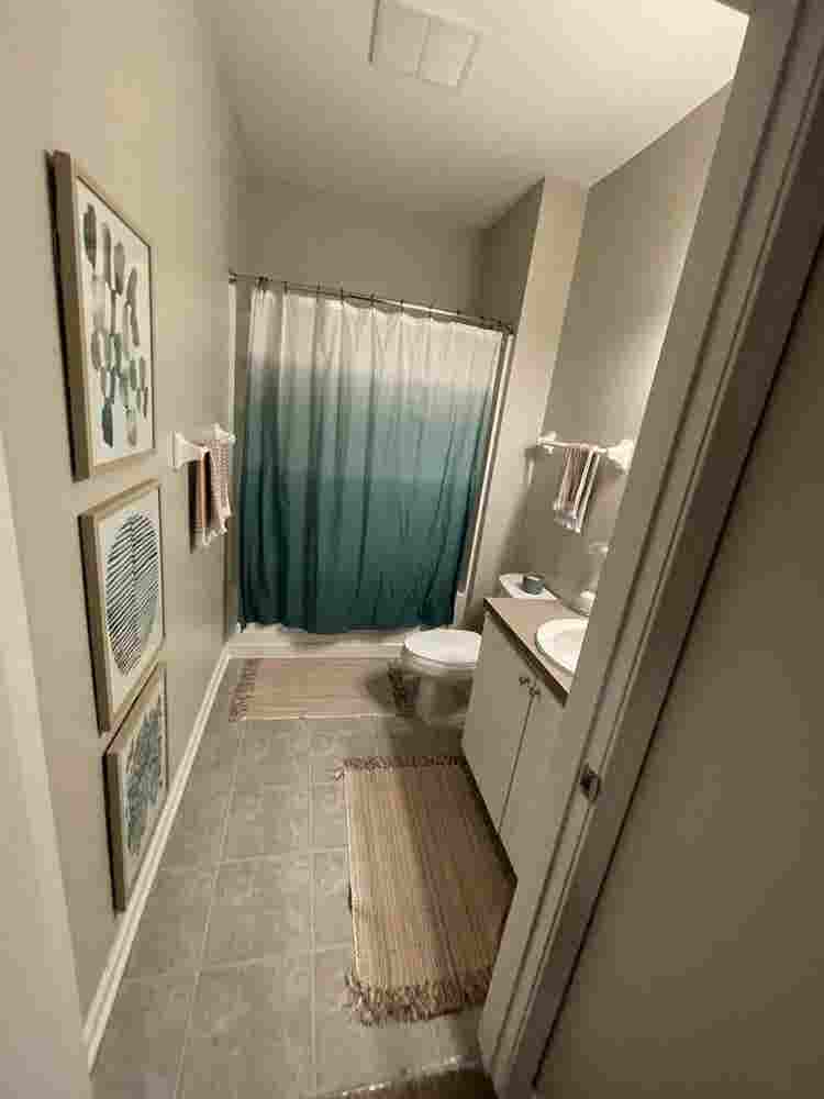 bath in a 4 person apartment