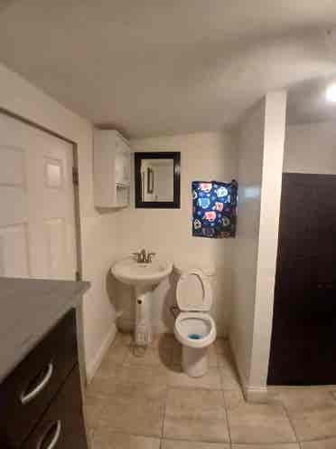 Small half bath bedroom