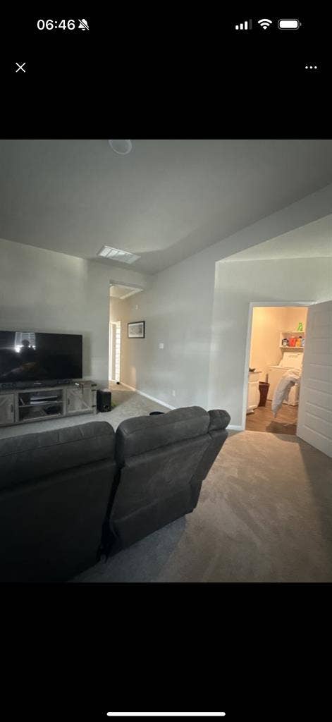 Upstairs living area