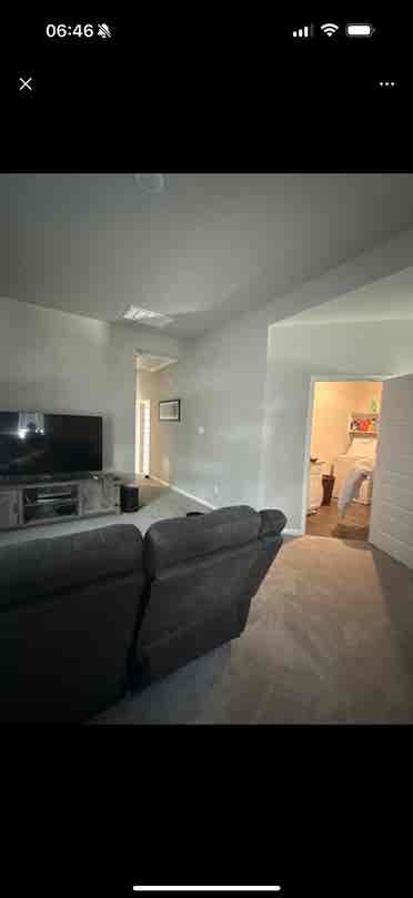 Upstairs living area