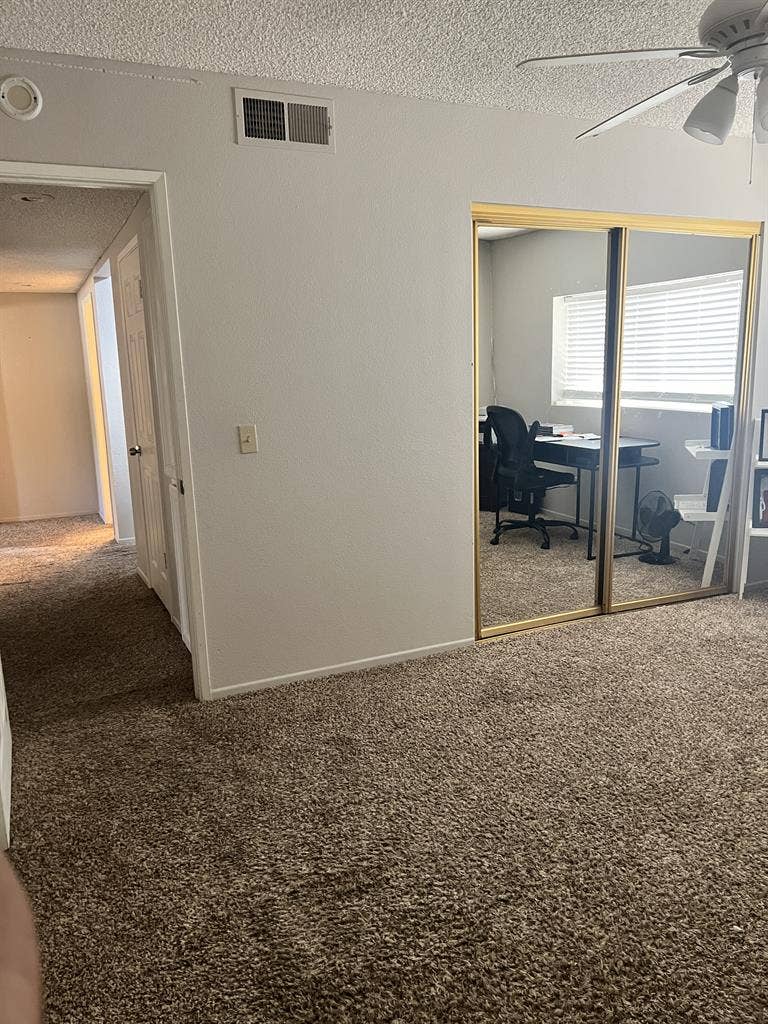 Room with restroom