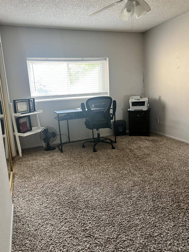 Room with restroom
