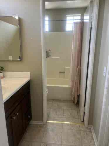 1 bedroom with private bathroom