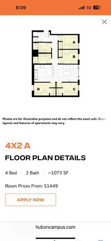 Room in Hub on Speedway!!!