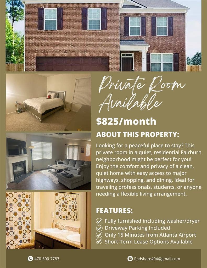 Private Room Available