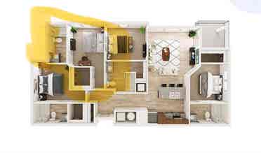 Spacious Apartment on 3rd Floor