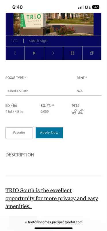 Looking for someone to take lease