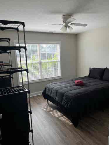 One bedroom: shared space