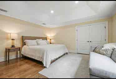 Large bedroom with private bathroom