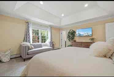 Large bedroom with private bathroom