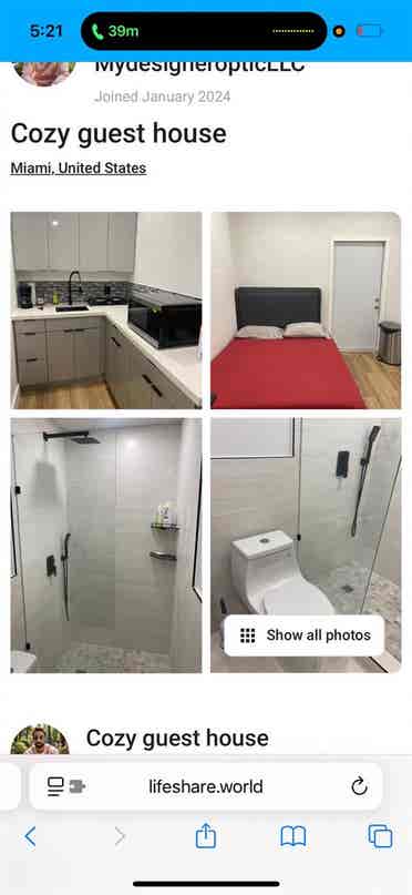 Guest house studio in Miami