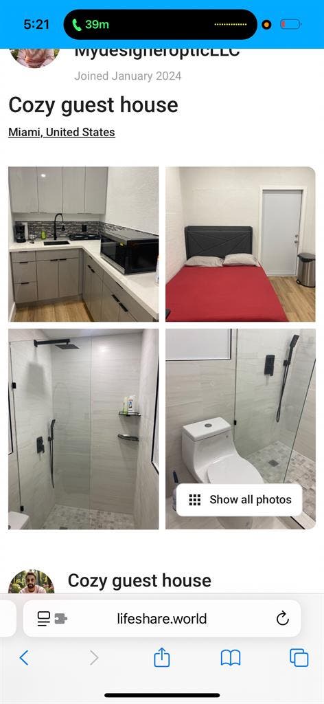 Guest house studio in Miami
