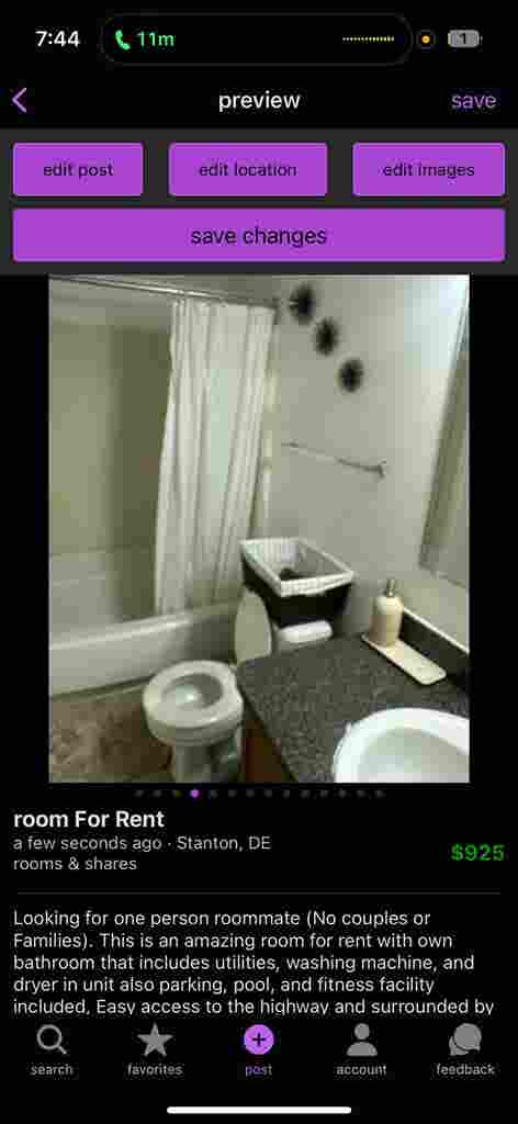 Room for RENT