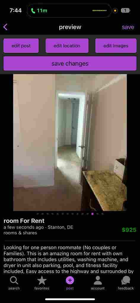 Room for RENT