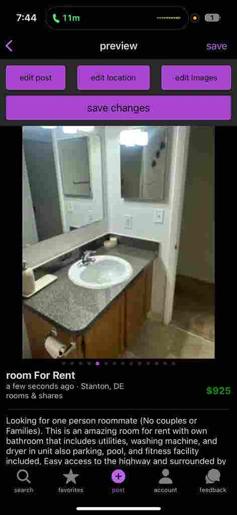 Room for RENT