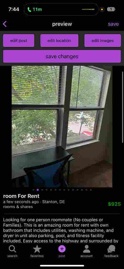 Room for RENT