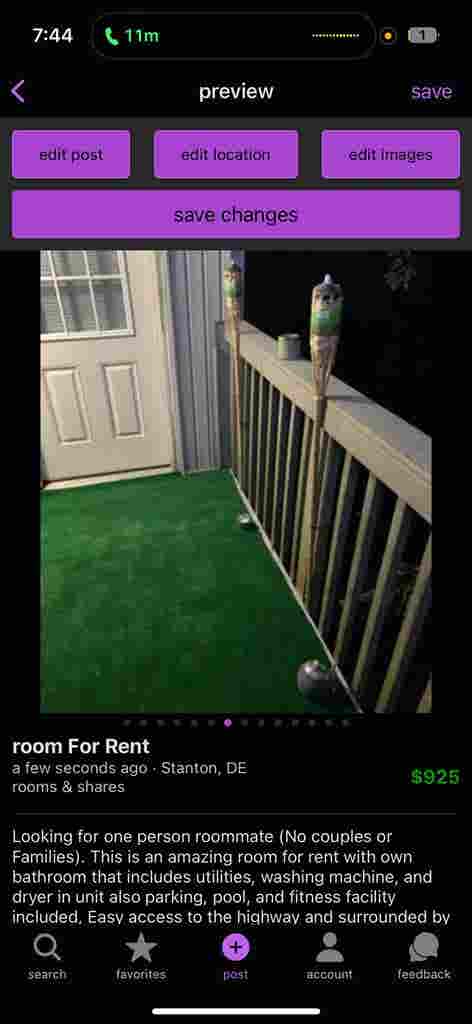 Room for RENT