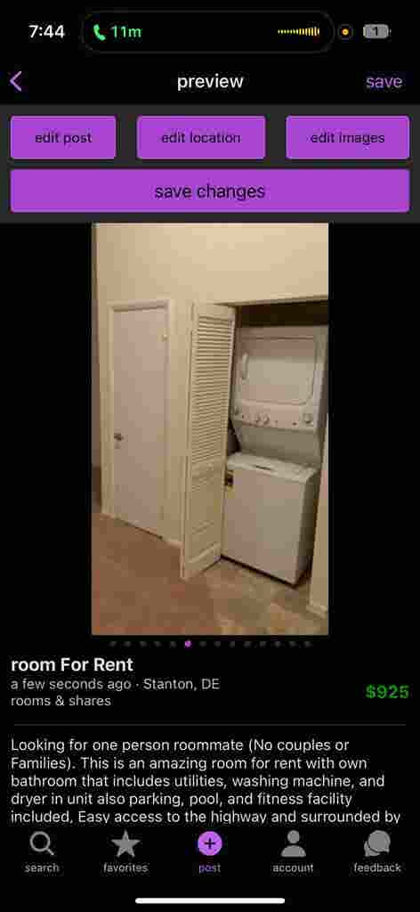 Room for RENT