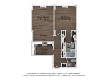 Spacious  Baths  $/Mon