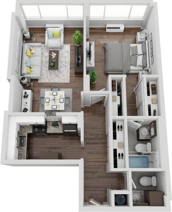 Spacious  Baths  $/Mon