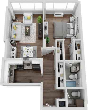 Spacious  Baths  $/Mon