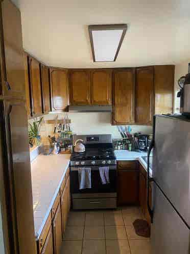 Room with partially shared bathroom