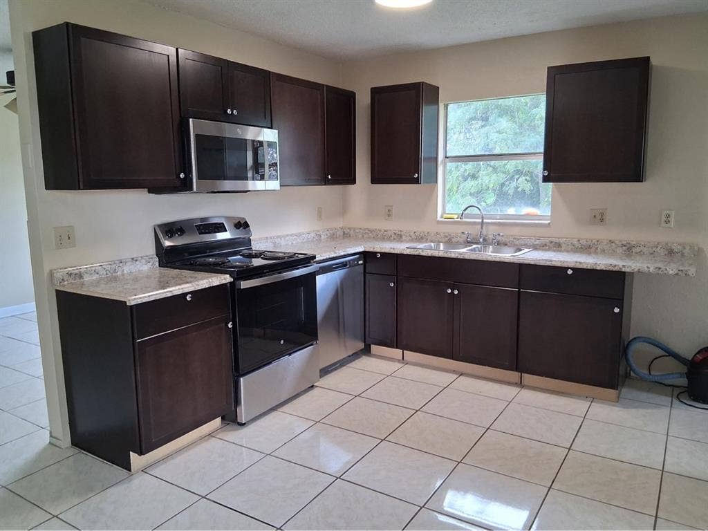 B freshly renovated house.