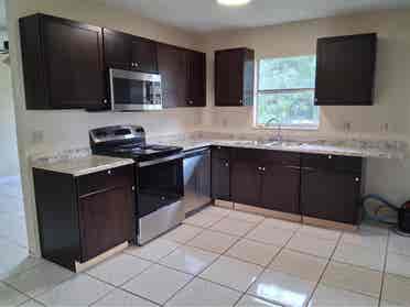 B freshly  renovated house.