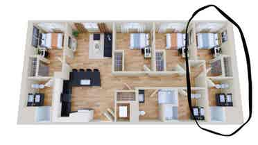 Modern private 
room for rent!